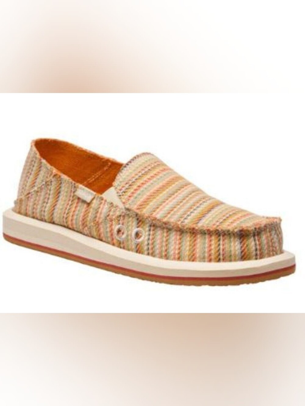 Sanuk Womens Donna Novelty Sidewalk Surfers Size 9 Colour Is Sand Blanket